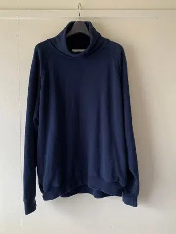 Graphpaper 루프 휠러 하이넥 맨투맨 네이비