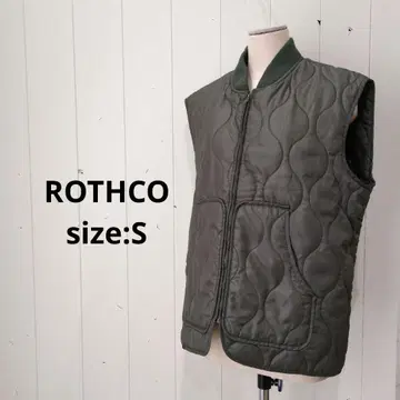 로스코 ROTHCO WOOBIEV 퀼팅 베스트 카키 S 여성용
