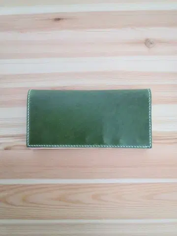 핸드메이드 장지갑 이탈리아 가죽 이비사 그린