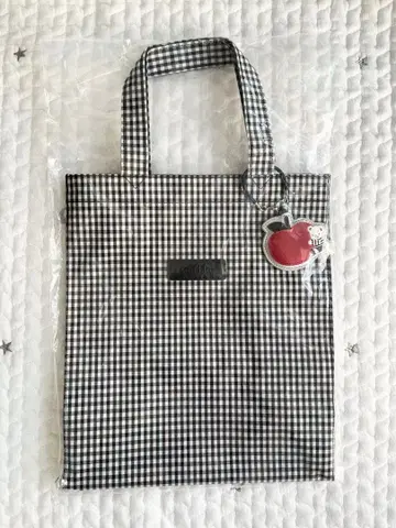 새상품 파밀리아 토트백 깅엄 체크