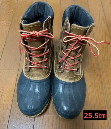 SOREL 방수 하이컷 부츠 브라운/네이비 25.5cm