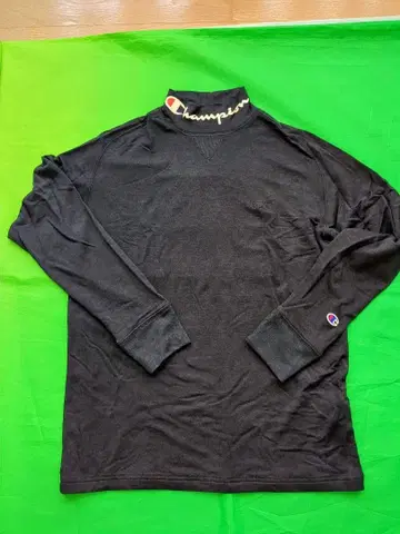 챔피온 모크넥 셔츠 L 네이비 중고품