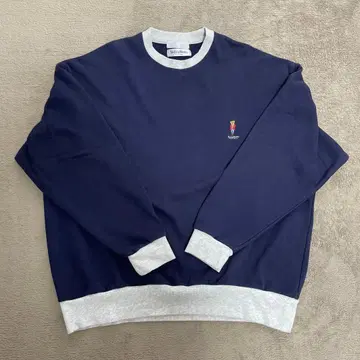 SENSE OF PLACE TeddyBear 네이비 맨투맨