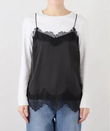 [ SLOBE IENA ] 새틴 레이스