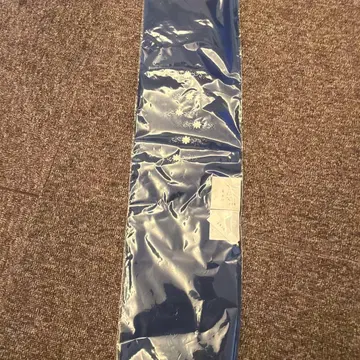 네이비 실크 장식용 깃 꽃무늬