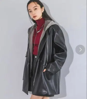 JEANASIS 지나시스 BOXY 테일러드 가죽 자켓