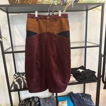 멀티 컬러 와이드 팬츠