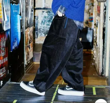 MODE NORM CORE 기모 포켓 벌룬 팬츠 블랙 L