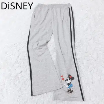 디즈니 와이드 팬츠 맨투맨 미니 마우스 캐주얼 그레이 루즈핏