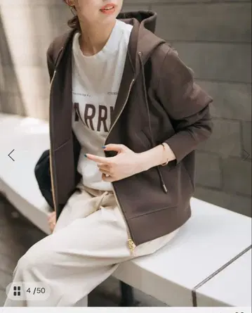 스픽 앤 스팬 스트레치 지퍼 후드티