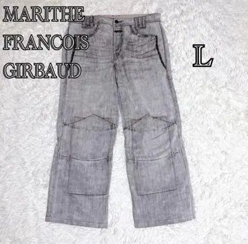 Y2K 마리떼 프랑소와 저버 와이드 데님 L 데님 팬츠 그레이