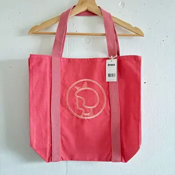 핑크 Irma 토트백 에코백 캔버스 코튼