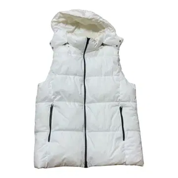 AZUL 아즈르 다운 베스트 다운 후드 화이트 L 2way