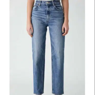MOUSSY 플레인 청바지 라이트 블루 스트레이트 데님 라이트 블루