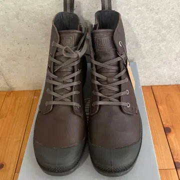 PALLADIUM 브라운 하이컷 신발