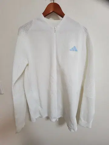 adidas 화이트 집업 자켓