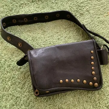 웨스트 파우치 부드러운 천연 가죽제