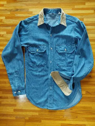 파이브 브라더 데님 셔츠 미국제 사이즈:S