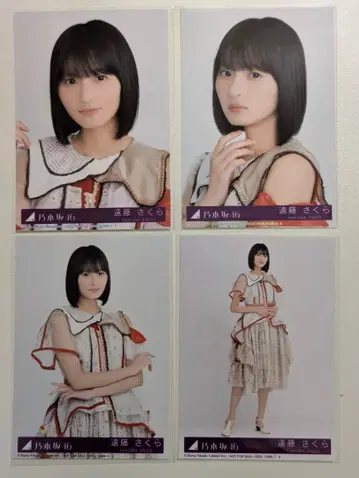 노기자카46 엔도 사쿠라 비리야니 봉입 생사진 4장 컴프