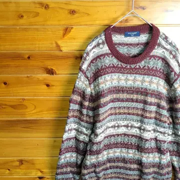 BACK NUMBER 백넘버 니트 스웨터 M 울 구제 의류