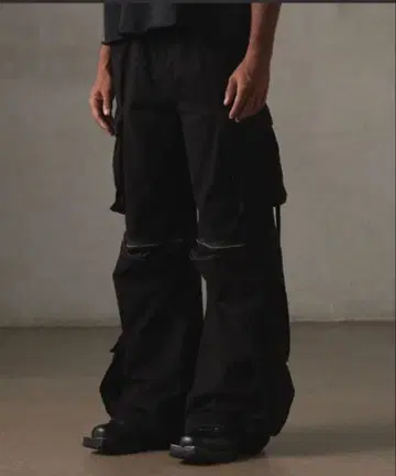 [ GRANCY ] 지퍼 디자인 카고 팬츠 S