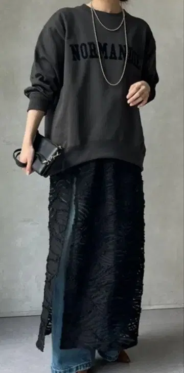 컨디션 최상 doudou 맨투맨 다크 그레이