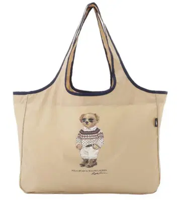 폴로 랄프 로렌 베이지 에코백 폴로베어