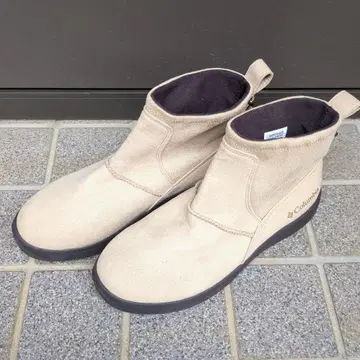 컬럼비아 숏부츠 23.5cm 베이지