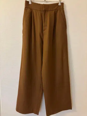 FRAMeWORK 프레임워크 울 와이드 팬츠 카멜 38