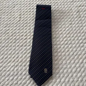 관동 학생 육상 경기 대회 네이비 별 패턴 넥타이