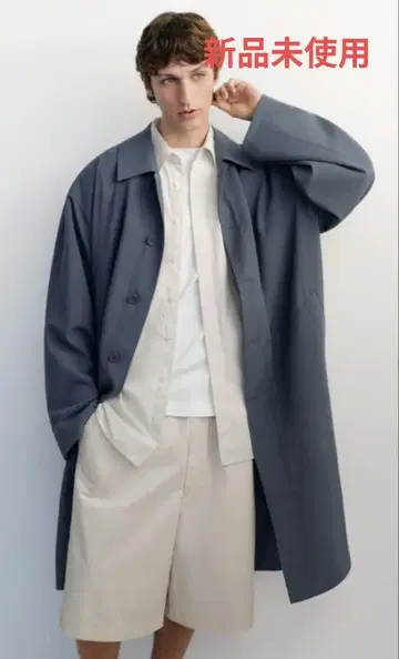 UNIQLO 오버 사이즈 스텐카라 코트 그레이 2025SS