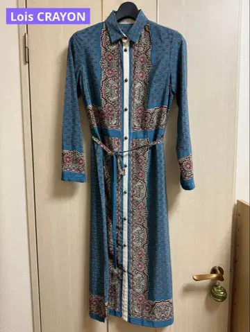 로이스크레용 셔츠 원피스