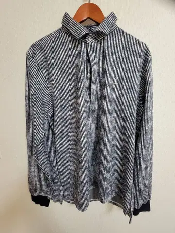 캘러웨이 네이비와 화이트 스트라이프 긴팔 셔츠 LL