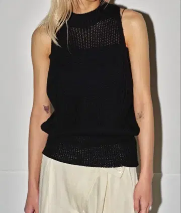 todayful 코튼 아메리칸 슬리브 니트