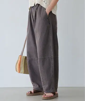 배럴 데님 팬츠