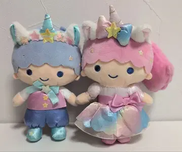 산리오 리틀트윈스타 키키라라 오로라 유니콘 봉제 인형 마스코트