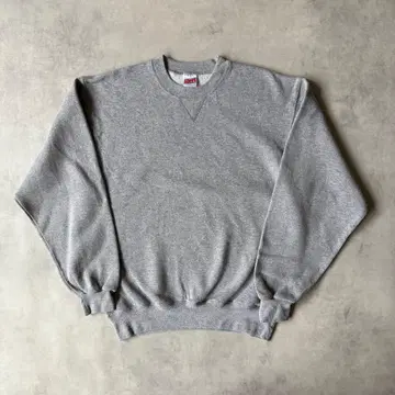 90s SOFFE 무지 블랭크 그레이 빈티지 맨투맨