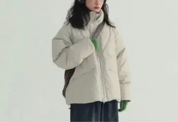 다운 자켓 가죽 한국 볼륨 실루엣