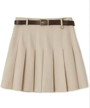 LILY BROWN 벨트 플리츠 스카숏 팬츠