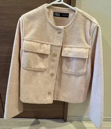 ZARA 핑크 테일러드 자켓
