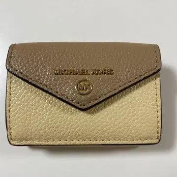 MICHAEL KORS 3단 폴더형 미니 지갑 베이지