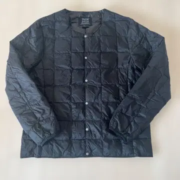 TAION 이너 다운 자켓 스냅 버튼 남성용 블랙