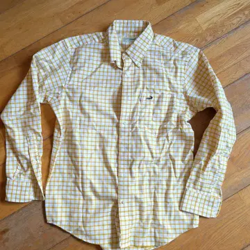 Crocodile 체크 무늬 긴팔 셔츠 M