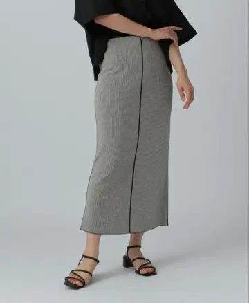 렙심 14 게이지 모듬 패턴 니트 스커트 FREE TALL