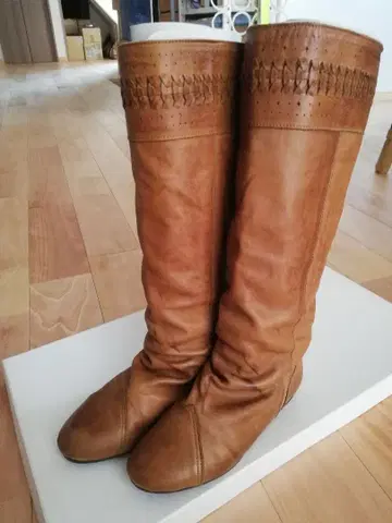천연 가죽! 펠리시모 구매 리브인컴포트 여성용 롱 부츠 23.5