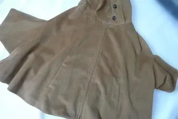 BEARDSLEY 비어즐리 판초 케이프 코트 카멜 F