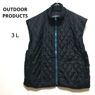 아웃도어 프로덕츠 3L 블랙 퀼팅 다운 베스트 얇은 소재 옷깃 보아 안감