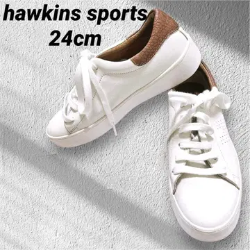 hawkins sports 24cm 스니커즈 크로코 화이트 레디