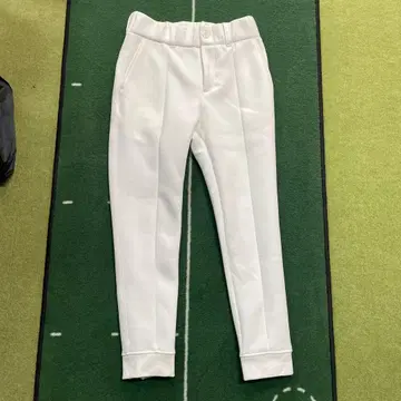 SLDO 4 S 사이즈 라이트 더블 니트 리브 팬츠 화이트