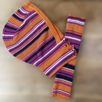 니트 캡 암워머 세트